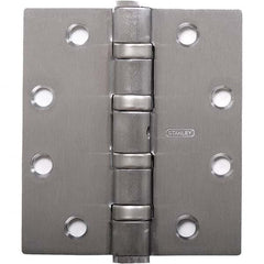Stanley - 4-1/2" Long x 4-1/2" Wide Grade 1 Bronze Full Mortise Ball Bearing Commercial Hinge - Americas Industrial Supply