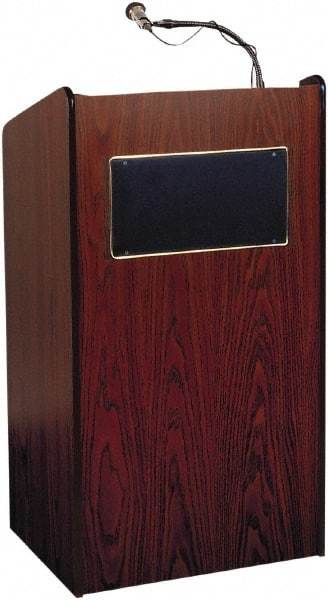 Oklahoma Sound - Wood Full Floor Lectern - 20" Deep x 25" Wide x 46" High - Americas Industrial Supply