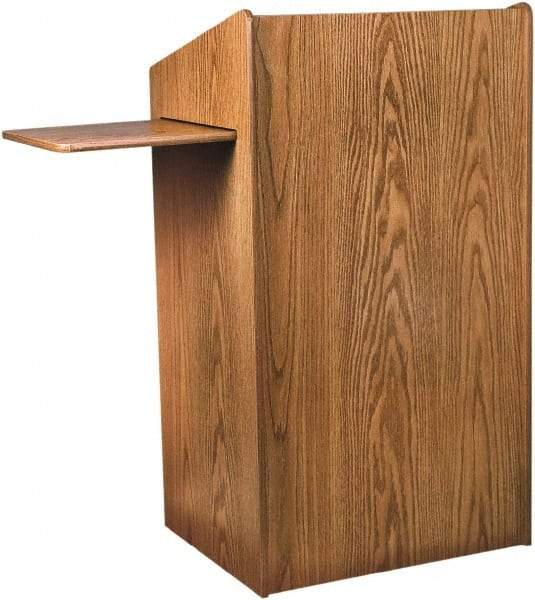 Oklahoma Sound - Wood Full Floor Lectern - 20" Deep x 25" Wide x 46" High - Americas Industrial Supply