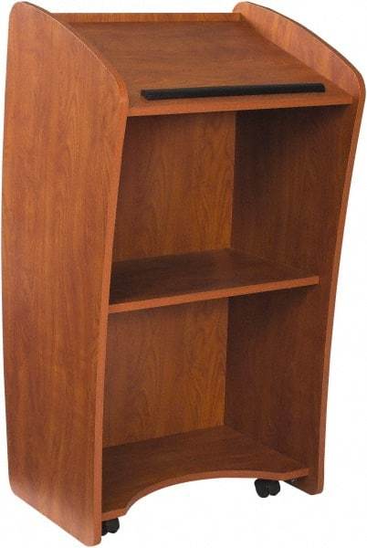 Oklahoma Sound - Wood Full Floor Lectern - 21" Deep x 24" Wide x 46" High - Americas Industrial Supply