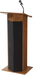 Oklahoma Sound - Wood Full Floor Lectern - 17" Deep x 22" Wide x 46" High - Americas Industrial Supply