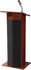 Oklahoma Sound - Wood Full Floor Lectern - 17" Deep x 22" Wide x 46" High - Americas Industrial Supply