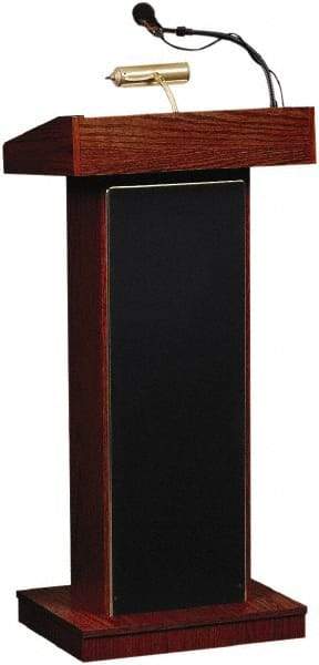 Oklahoma Sound - Wood Full Floor Lectern - 17" Deep x 22" Wide x 46" High - Americas Industrial Supply