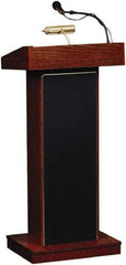 Oklahoma Sound - Wood Full Floor Lectern - 17" Deep x 22" Wide x 46" High - Americas Industrial Supply