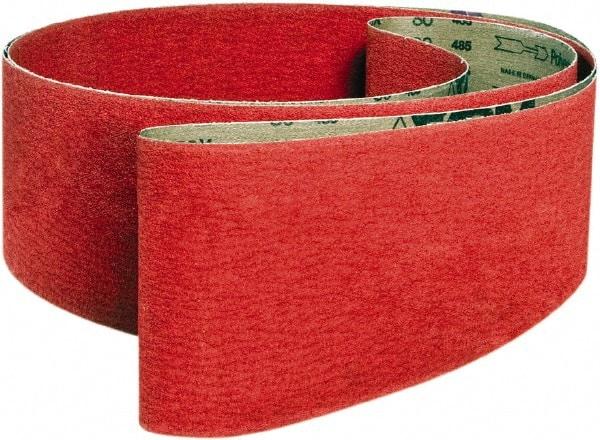 VSM - 1/4" Wide x 18" OAL, 50 Grit, Ceramic Abrasive Belt - Ceramic, Coarse, Coated, X Weighted Cloth Backing, Wet/Dry - Americas Industrial Supply