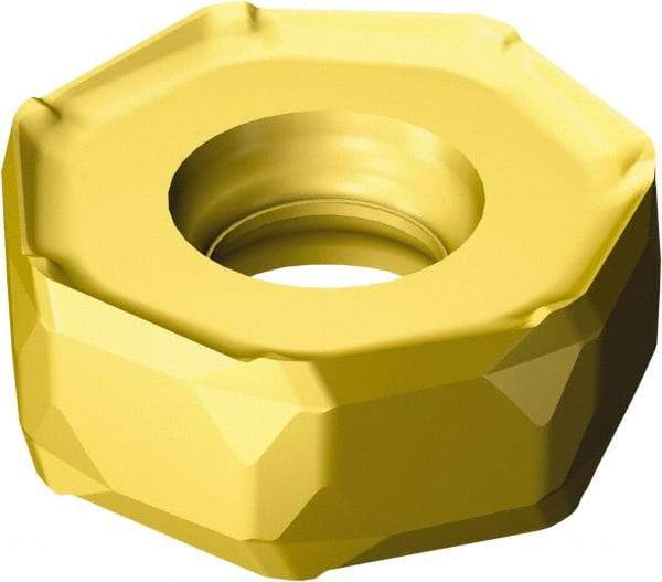 Sandvik Coromant - 745R2109 Grade 4230 Carbide Milling Insert - TiCN/Al2O3/TiN Finish, 9mm Thick, 21mm Inscribed Circle, 1mm Corner Radius - Americas Industrial Supply