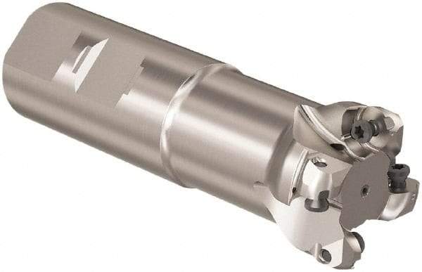 Seco - R217 32mm Weldon Shank Milling Tip Insert Holder & Shank - 3.110236" Projection, 1" Neck Diam, M16 Neck Thread, 40mm Nose Diam, 115mm OAL, Tool Steel Tool Holder - Americas Industrial Supply