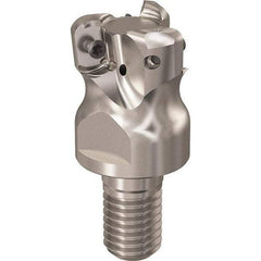 Seco - R217.21.RE 12mm Threaded Shank Milling Tip Insert Holder & Shank - 1.181102" Projection, 1" Neck Diam, M12 Neck Thread, 25mm Nose Diam, 30mm OAL, Tool Steel Tool Holder - Americas Industrial Supply