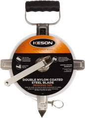 Keson - 100' x 3/8" Tape Measure - 1/10 & 1/100' Graduation - Americas Industrial Supply