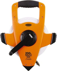 Keson - 200' x 1/2" Tape Measure - 1/8, 1/10 & 1/100" Graduation - Americas Industrial Supply