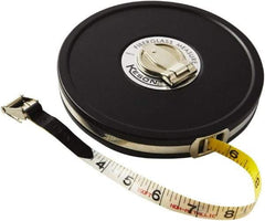 Keson - 100' x 1/2" Tape Measure - 1/8, 1/10 & 1/100" Graduation - Americas Industrial Supply