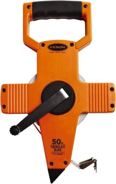 Keson - 50' x 1/2" Tape Measure - 1/8" Graduation - Americas Industrial Supply