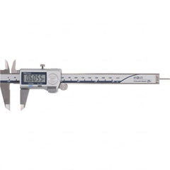 Mitutoyo - 0 to 6" Range 0.01mm Resolution, Electronic Caliper - Steel with 40mm Metal Jaws, 0.001" Accuracy - Americas Industrial Supply