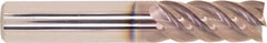 Millstar - 16mm, 40mm LOC, 16mm Shank Diam, 100mm OAL, 5 Flute, Solid Carbide Square End Mill - Single End, HSN Finish, Helical Flute, Centercutting, Right Hand Cut, Right Hand Flute, Series EMV5 - Americas Industrial Supply