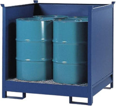 Denios - Mobile Spill Containment Type: Transport Pallet w/Side Walls Number of Drums: 4 - Americas Industrial Supply