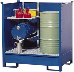 Denios - Mobile Spill Containment Type: Transport Pallet w/Side Walls Number of Drums: 2 - Americas Industrial Supply