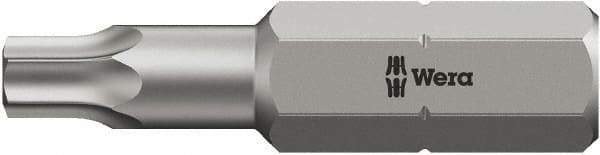 Wera - 5/16 & 1/4" Drive T40 Torx Screwdriver Bit - 2-3/4" OAL, Insert Bit - Americas Industrial Supply