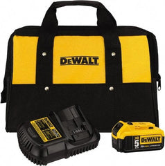 DeWALT - 20 Volt, 1 Battery Lithium-Ion Power Tool Charger - 1 hr to Charge, 20 Volt MAX Batteries Power Source, Battery Included - Americas Industrial Supply