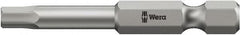 Wera - 0.2188" Hex Bit - 1/4" Hex Drive, 6" OAL - Americas Industrial Supply