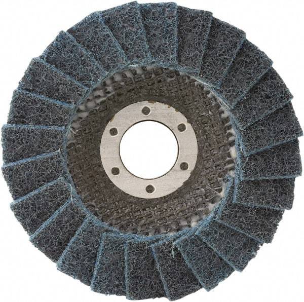 Camel Grinding Wheels - 180 Grit, 5" Disc Diam, 7/8" Center Hole, Type 29 Silicon Carbide Flap Disc - 12,200 Max RPM, Non-Woven Backing, Arbor Attaching System, Non-Woven - Americas Industrial Supply