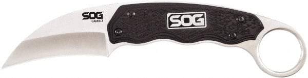 SOG Specialty Knives - 2-37/64" Long Blade, 7Cr17MoV Stainless Steel, Sheepsfoot, Fixed Blade Knife - 7.3" OAL, Glass-Reinforced Nylon Handle - Americas Industrial Supply