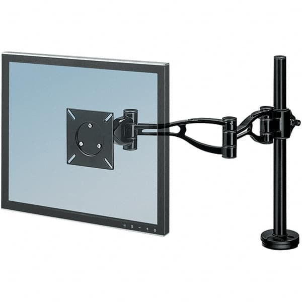 FELLOWES - Black Monitor Arm - Use with Monitor - Americas Industrial Supply