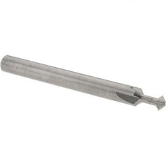 Accupro - 5/32° 5/32" Cut Diam, 0.078" Cut Width, 3/16" Shank, Solid Carbide Double-Angle Cutter - Americas Industrial Supply