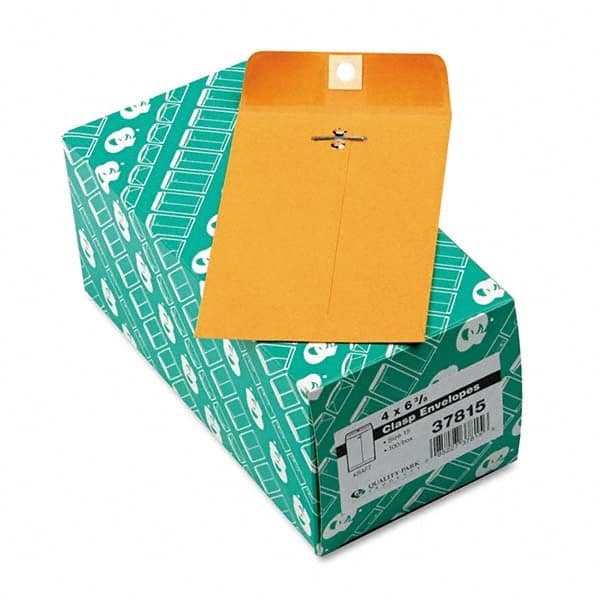 Quality Park - Mailers, Sheets & Envelopes Type: Clasp Envelope Style: Clasp w/Gummed Flap - Americas Industrial Supply