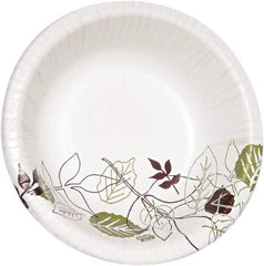 Dixie - Pathways Heavyweight Paper Bowls, 20 oz - Green, Burgundy - Americas Industrial Supply