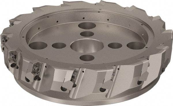 Seco - 14 Inserts, 315mm Cut Diam, 60mm Arbor Diam, 25mm Max Depth of Cut, Indexable Square-Shoulder Face Mill - 90° Lead Angle, 80mm High, ABEX 26.. Insert Compatibility, Through Coolant, Series R220.96 - Americas Industrial Supply