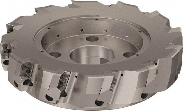 Seco - 12 Inserts, 250mm Cut Diam, 60mm Arbor Diam, 25mm Max Depth of Cut, Indexable Square-Shoulder Face Mill - 90° Lead Angle, 63mm High, ABEX 26.. Insert Compatibility, Through Coolant, Series R220.96 - Americas Industrial Supply