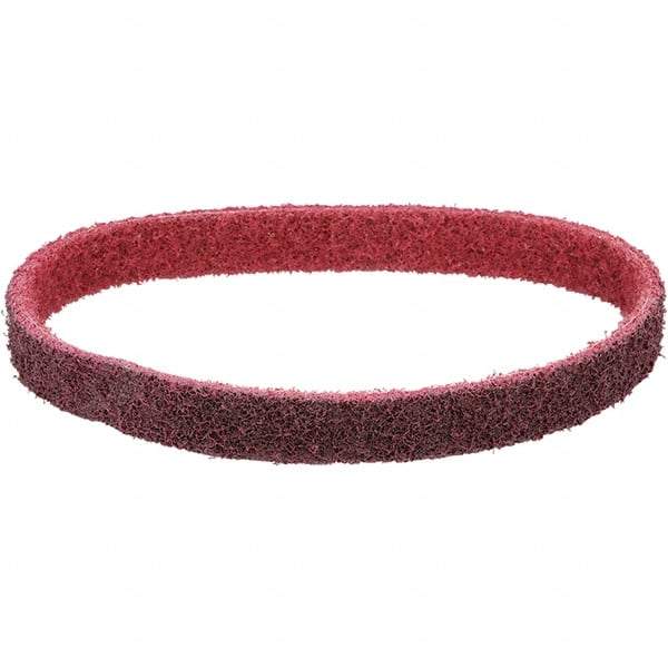 Dynabrade - 1-1/2" Wide x 30" OAL, Aluminum Oxide Abrasive Belt - Aluminum Oxide, Medium, Nonwoven, X Weighted Cloth Backing, Wet/Dry - Americas Industrial Supply