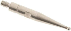 SPI - 1mm Ball Diam, Steel, Ball Test Indicator Contact Point - 0.606" Contact Point Length, Use with Mitutoyo Test Indicators - Americas Industrial Supply