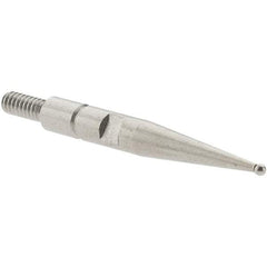 SPI - 0.8mm Ball Diam, Steel, Ball Test Indicator Contact Point - 0.688" Contact Point Length, Use with Interapid Test Indicators - Americas Industrial Supply