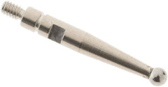 SPI - 2mm Ball Diam, Carbide, Ball Test Indicator Contact Point - 0.606" Contact Point Length, Use with Mitutoyo Test Indicators - Americas Industrial Supply