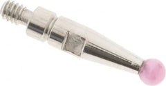 SPI - 2mm Ball Diam, Ruby, Ball Test Indicator Contact Point - 0.371" Contact Point Length, Use with Peacock Test Indicators - Americas Industrial Supply