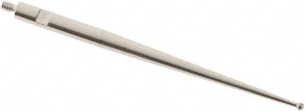 SPI - 1mm Ball Diam, Carbide, Ball Test Indicator Contact Point - 1.437" Contact Point Length, Use with Tesa Test Indicators - Americas Industrial Supply