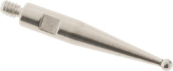 SPI - 1mm Ball Diam, Carbide, Ball Test Indicator Contact Point - 0.497" Contact Point Length, Use with Tesa Test Indicators - Americas Industrial Supply