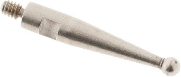 SPI - 1.5mm Ball Diam, Steel, Ball Test Indicator Contact Point - 0.497" Contact Point Length, Use with Tesa Test Indicators - Americas Industrial Supply