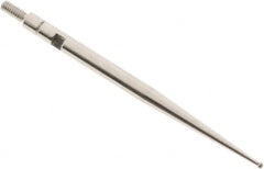 SPI - 0.8mm Ball Diam, Carbide, Ball Test Indicator Contact Point - 1.45" Contact Point Length, Use with Interapid Test Indicators - Americas Industrial Supply