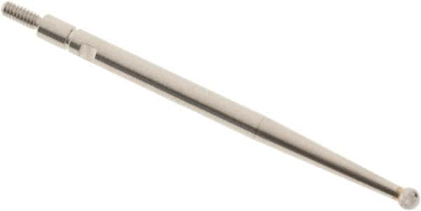 SPI - 2mm Ball Diam, Carbide, Ball Test Indicator Contact Point - 1.45" Contact Point Length, Use with Interapid Test Indicators - Americas Industrial Supply