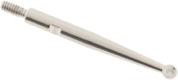 SPI - 2mm Ball Diam, Carbide, Ball Test Indicator Contact Point - 0.812" Contact Point Length, Use with Interapid Test Indicators - Americas Industrial Supply