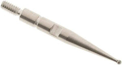 SPI - 0.8mm Ball Diam, Carbide, Ball Test Indicator Contact Point - 0.688" Contact Point Length, Use with Interapid Test Indicators - Americas Industrial Supply