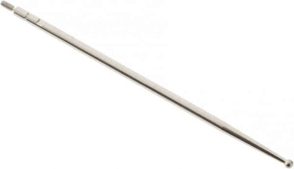SPI - 2mm Ball Diam, Carbide, Ball Test Indicator Contact Point - 2-3/4" Contact Point Length, Use with Interapid Test Indicators - Americas Industrial Supply