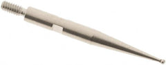SPI - 0.8mm Ball Diam, Steel, Ball Test Indicator Contact Point - 0.812" Contact Point Length, Use with Interapid Test Indicators - Americas Industrial Supply