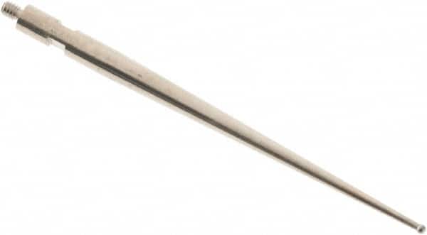 SPI - 0.8mm Ball Diam, Steel, Ball Test Indicator Contact Point - 1.437" Contact Point Length, Use with Tesa Test Indicators - Americas Industrial Supply