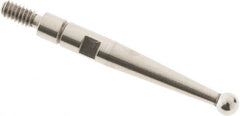 SPI - 2mm Ball Diam, Steel, Ball Test Indicator Contact Point - 0.688" Contact Point Length, Use with Interapid Test Indicators - Americas Industrial Supply