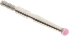 SPI - 2mm Ball Diam, Ruby, Ball Test Indicator Contact Point - 0.671" Contact Point Length, Use with Teclock Test Indicators - Americas Industrial Supply