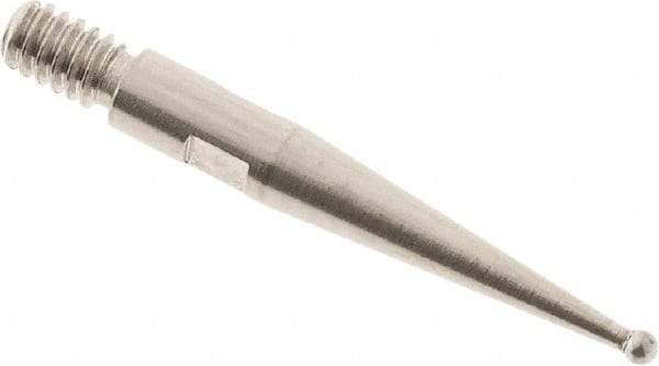 SPI - 0.8mm Ball Diam, Carbide, Ball Test Indicator Contact Point - Use with Starrett Test Indicators - Americas Industrial Supply