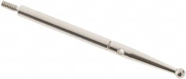 SPI - 2mm Ball Diam, Carbide, Ball Test Indicator Contact Point - 1.292" Contact Point Length, Use with Compac Test Indicators - Americas Industrial Supply